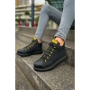 CH111 GST Milano Mens Boots BLACK - YELLOW