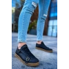 CH191 - CKT Side Buckle Erkek Ayakkabı SIYAH
