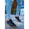 CH191 - CKT Side Buckle Erkek Ayakkabı SIYAH