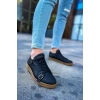 CH191 - CKT Side Buckle Erkek Ayakkabı SIYAH