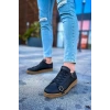CH191 - CKT Side Buckle Erkek Ayakkabı SIYAH