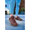 CH191 - CKT Side Buckle Erkek Ayakkabı TABA