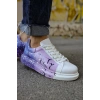 CH254 CBT Painting Mens Shoes 447 WHITE / PURPLE