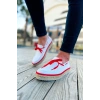 CH311 - Espadril Erkek Ayakkabı BEYAZ/KIRMIZI