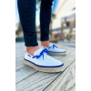 CH311 - Espadril Erkek Ayakkabı BEYAZ / SAX MAVI
