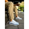 CH979 Santoni GBT Mens Sports Shoes WHITE/BLUE