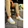 CH979 - Santoni GBT Spor Erkek Ayakkabı BEYAZ/SARI