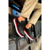 CH979 - Santoni GBT Spor Erkek Ayakkabı SIYAH/KIRMIZI