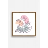 Çiçek Ahşap Çerçeveli Tablo 23 x 23