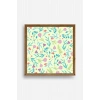Çiçek Ahşap Çerçeveli Tablo 23 x 23