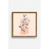 Çiçek Ahşap Çerçeveli Tablo 23 x 23