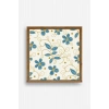 Çiçek Ahşap Çerçeveli Tablo 23 x 23