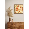 Çiçek Ahşap Çerçeveli Tablo 23 x 23
