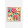 Çiçek Ahşap Çerçeveli Tablo 42 x 42