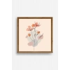 Çiçek Ahşap Çerçeveli Tablo 50 x 50