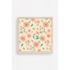 Çiçek Ahşap Çerçeveli Tablo 50 x 50