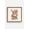 Çiçek Ahşap Çerçeveli Tablo 50 x 50