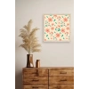 Çiçek Ahşap Çerçeveli Tablo 50 x 50