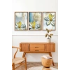 Çiçek Desenli Üçlü Ahşap Çerçeveli Tablo 30 x 42