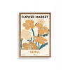 Çiçek Pazarı Ahşap Çerçeveli Tablo 23 x 30
