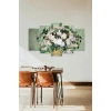 Çiçekler 5 Parçalı Mdf Tablo 60 x 100
