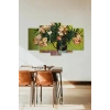 Çiçekler 5 Parçalı Mdf Tablo 60 x 100