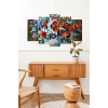 Çiçekler 5 Parçalı Mdf Tablo 60 x 100