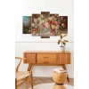 Çiçekler 5 Parçalı Mdf Tablo 60 x 100