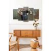 Çiçekler 5 Parçalı Mdf Tablo 60 x 100