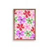 Çiçekler Ahşap Çerçeveli Tablo 17 x 23