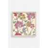 Çiçekler Ahşap Çerçeveli Tablo 23 x 23