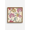 Çiçekler Ahşap Çerçeveli Tablo 23 x 23