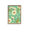 Çiçekler Ahşap Çerçeveli Tablo 23 x 30