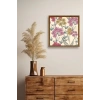 Çiçekler Ahşap Çerçeveli Tablo 50 x 50