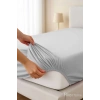 Çift Kişilik Düz Penye %100 Pamuklu Lastikli Çarşaf 160X200 Newsheet Gri