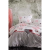 طقم غطاء لحاف قطن مزدوج مع ملاءة مطاطية Patchwork Love