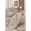 Двуспальный Комплект Постельного Белья Хлопковый Бежевый Весна