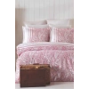 Двуспальный комплект постельного белья с хлопковым винтажным розовым узором пейсли