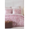 Двуспальный комплект постельного белья с хлопковым винтажным розовым узором пейсли