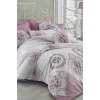Двуспальный набор постельного белья Ranforce из 100% хлопка, цвет Şimal Pembe