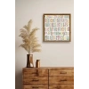 Çizgiler Ahşap Çerçeveli Tablo 50 x 50