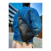 CNT008 - Leather Mens Shoulder Bag BLACK