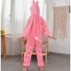 Çocuk Tavşan Kostümü Pembe Renk 4-5 Yaş 100 cm (5365)