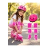 Çocuklar İçin Pembe Kask Ve Dizlik Seti