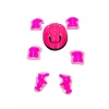 Çocuklar İçin Pembe Kask Ve Dizlik Seti