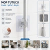 Çok Amaçlı Kıskaçlı Yapışkanlı Kablo ve Mop Tutucu
