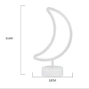 Decorative Battery-Powered Moon Design 3D Neon Led Desk And Night Lamp (5365)
