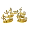 Decorative Yellow Metal Musician Figure Pen Holder
