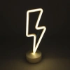 Decorative Lightning Shaped Battery-Powered Neon Led Lamp Ornament Desk Lamp (5365)