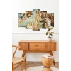 Deniz Kızı Manzarası 5 Parçalı Mdf Tablo 60 x 100